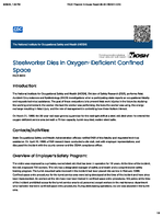 Steelworker Dies in OxygenDeficient Confined Space FACE 8820