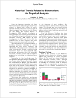 Historical trends related to bioterrorism An empirical analysis