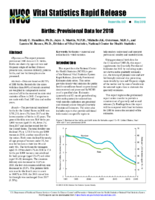 Births provisional data for 2018