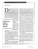 Health Care Reform Workers Beware
