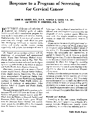 Response To A Program Of Screening For Cervical Cancer