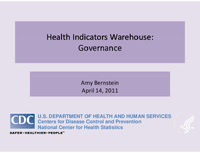 Health Indicators Warehouse Governance