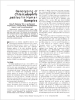 Genotyping of Chlamydophila psittaci in Human Samples