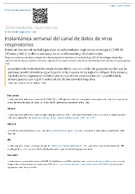 Instantnea semanal del canal de datos de virus respiratorios