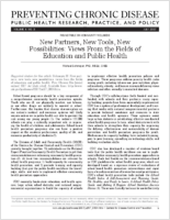 New Partners New Tools New Possibilities Views From the Fields of Education and Public Health