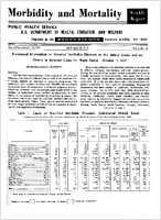 Morbidity and Mortality Weekly Report For release October 11 1957 Vol 6 No 40