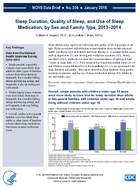 Sleep Duration Quality of Sleep and Use of Sleep Medication by Sex and Family Type 20132014