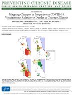 Mapping Changes in Inequities in COVID19 Vaccinations Relative to Deaths in Chicago Illinois