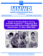 Morbidity and Mortality Weekly Report MMWR Surveillance Summaries May 2009  Vol 58  No SS4