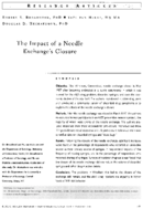 The impact of a needle exchanges closure