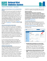National Vital Statistics System Division of Vital Statistics Newsletter  March 2020
