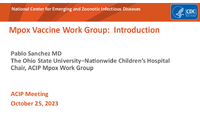 Mpox Vaccine Work Group  Introduction