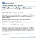 COVID19 Forecasting Background Information June 23 2020
