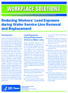 Workplace Solutions Reducing Workers Lead Exposure During Water Service Line Removal and Replacement