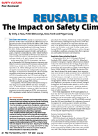 Reusable Respirators The Impact on Safety Climate Across Health Settings