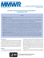 Morbidity and Mortality Weekly Report MMWR  Early Release  Vol 60 October 4 2011