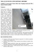 Journeyman Mason Died After Stepping Backward Off a Raised Mobile Scaffold