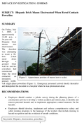 Hispanic Brick Mason Electrocuted When Rerod Contacts Powerline