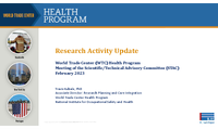 Research activity update