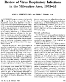 Review of virus respiratory infections in the Milwaukee area 195565