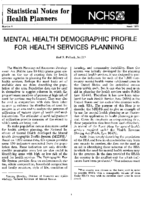 Mental health demographic profile for health services planning