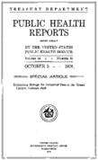 Public Health Reports  v 43 no 40  cover