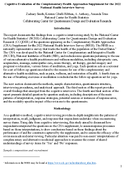 Cognitive Evaluation of the Complementary Health Approaches Supplement for the 2022 National Health Interview Survey