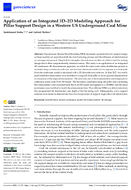 Application of an Integrated 3D2D Modeling Approach for Pillar Support Design in a Western US Underground Coal Mine