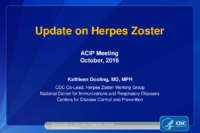 Update on Herpes Zoster
