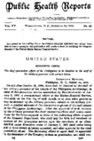 Public Health Reports  V 15 No 42 October 19 1900