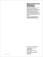 Working Women and Childbearing United States