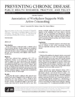 Association of Workplace Supports With Active Commuting