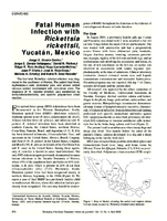 Fatal Human Infection with Rickettsia rickettsii Yucatn Mexico