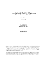 Mapping the childhood obesity epidemic a geographic profile of the predicted risk for childhood obesity in communities across the United States