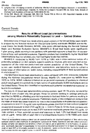 Results of Blood Lead Determinations Among Workers Potentially Exposed to Lead  United States