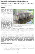 Farmer Drowned While Removing Stop Logs From Water Level Control Structure
