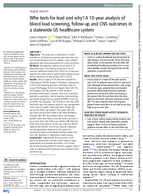 Who Tests for Lead and Why A 10Year Analysis of Blood Lead Screening FollowUp and CNS Outcomes in a Statewide US Healthcare System