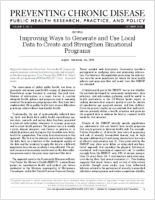 Improving Ways to Generate and Use Local Data to Create and Strengthen Binational Programs