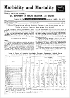 Morbidity and Mortality Weekly Report Vol 6 No 30 for Release August 2 1957