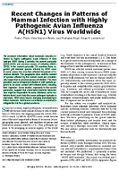 Recent Changes in Patterns of Mammal Infection with Highly Pathogenic Avian Influenza AH5N1 Virus Worldwide