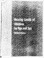 Hearing levels of children by age and sex United States