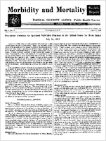 Morbidity and Mortality Weekly Report Vol 1 No 30 August 1 1952