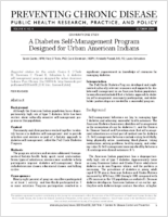 A Diabetes SelfManagement Program Designed for Urban American Indians