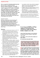 Low Susceptibility of Pigs against Experimental Infection with HPAI Virus H5N1 Clade 2344b