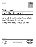 Ambulatory Health Care Visits by Children Principal Diagnosis and Place of Visit