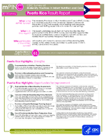 mPINC 2013 Survey CDC Survey of Maternity Practices in Infant Nutrition and Care Puerto Rico Results Report