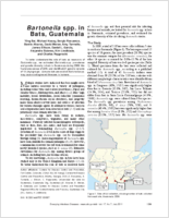 Bartonella spp in Bats Guatemala