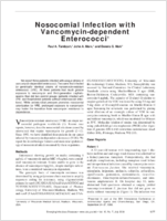 Nosocomial Infection with Vancomycindependent Enterococci1