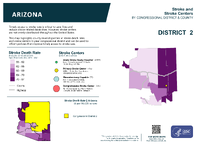 AZ Congressional District 02 Stroke and Stroke Centers Map 118th Congress