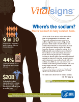 CDC VitalSigns February 2012 Wheres the sodium Theres too much in many common foods